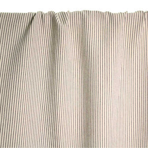 Atelier Jupe - Striped Cotton Blend Denim Fabric - Natural and Dark Navy - Priced per 0.5 metre
