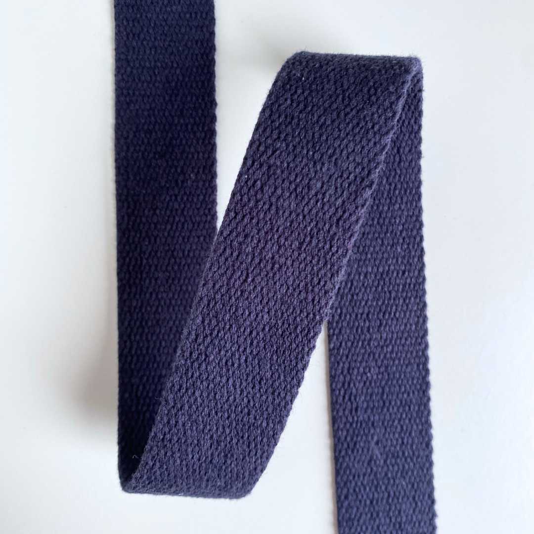 Bag Cotton Webbing/Strapping (30mm) - Navy Blue