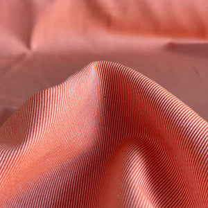 Cotton Modal Blend Lining Fabric - Pale Orange + White