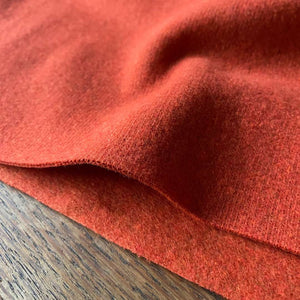 Fine Cotton Blend Knit Fabric - Terracotta