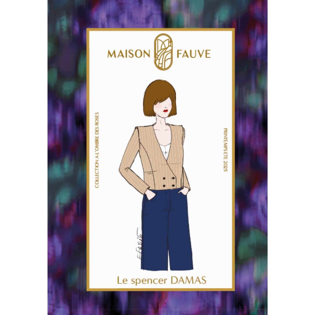 DAMAS Spencer Jacket Sewing Pattern by Maison Fauve