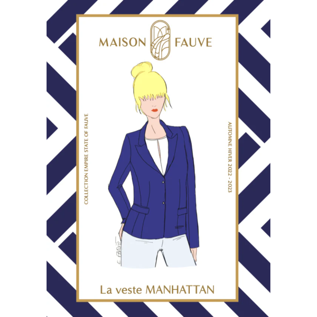 MANHATTAN Blazer Jacket Sewing Pattern by Maison Fauve