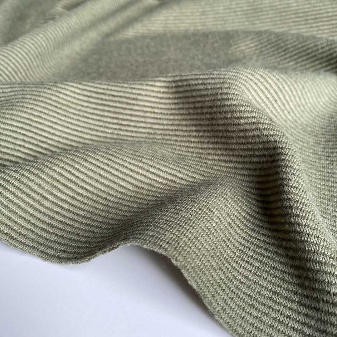 Ottoman Ribbed Jersey Fabric - Forest Green - Priced per 0.5 metre