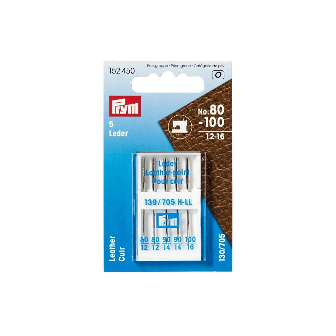 Prym Leather Sewing Machine Needles - Assorted - Pack of 5