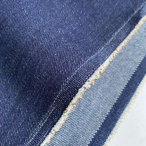 Recycled Japanese Raw Denim 12oz - Indigo - 0.5 metre