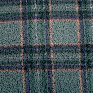 Sherpa Teddy Fleece Fabric - Plaid