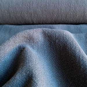 Stonewashed Linen Fabric - Grey - Priced per 0.5 metre